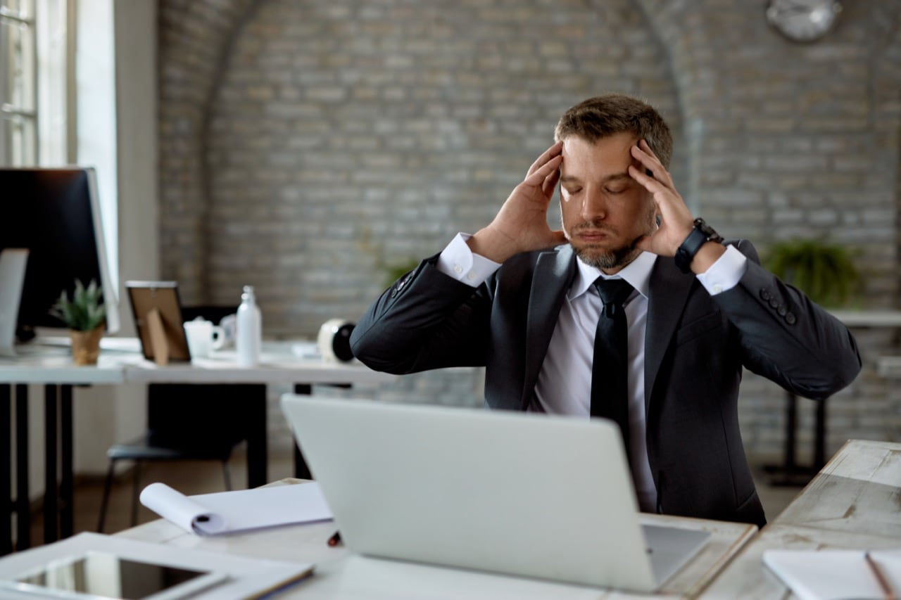 Male business man having a hard time getting the right public cloud cost management insights